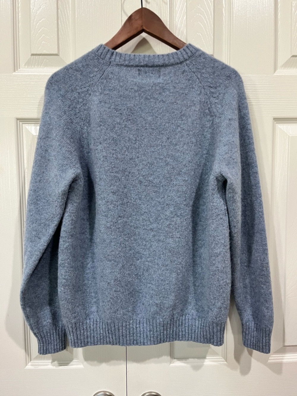 NN07 No Nationality 07 Men’s Nathan Sweater 100% Pure New Wool Light Blue Size L - Picture 3 of 9